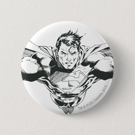 Superman 60 ronde button 5,7 cm (Voorkant)