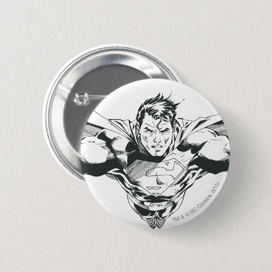 Superman 60 ronde button 5,7 cm (Voorkant /achterkant)