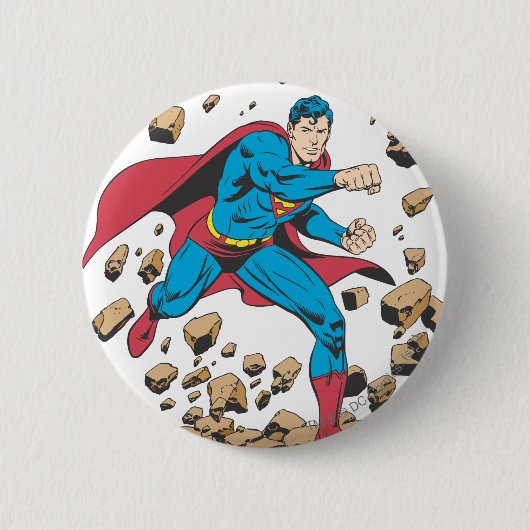 Superman 62 ronde button 5,7 cm (Voorkant)
