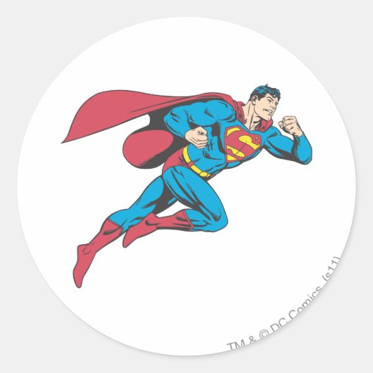Superman 64 ronde sticker (Voorkant)