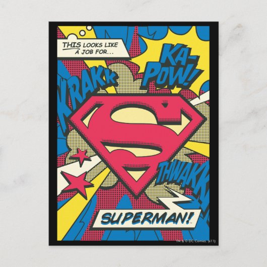 Superman 66 briefkaart (Voorkant)