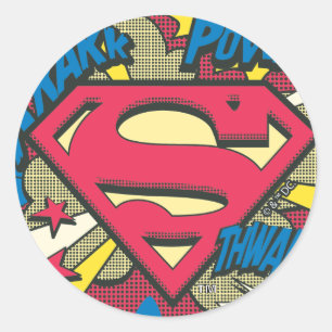 Superman 66 ronde sticker