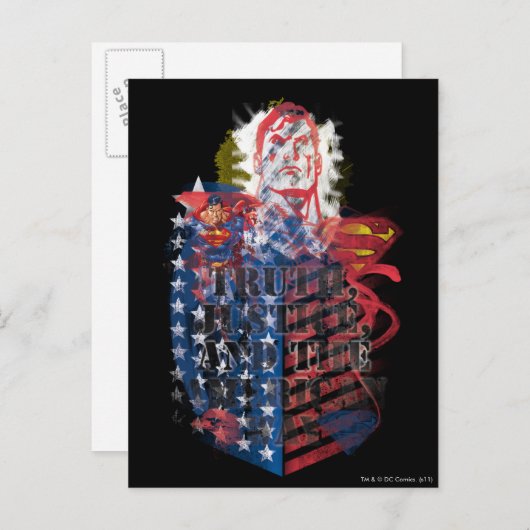 Superman 75 briefkaart (Voorkant / Achterkant)