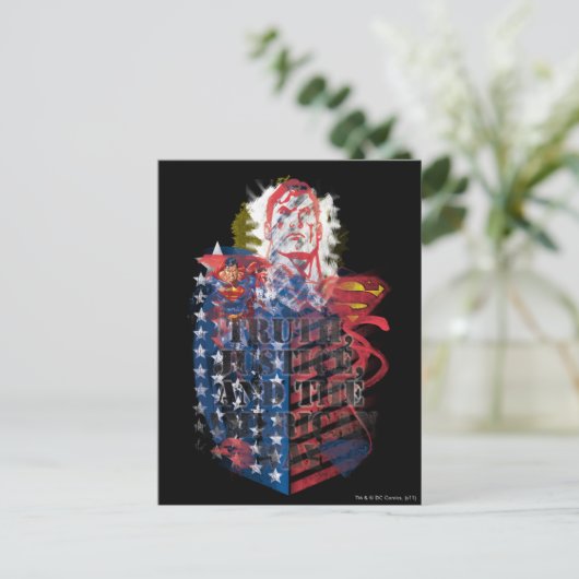 Superman 75 briefkaart (Staand voorkant)