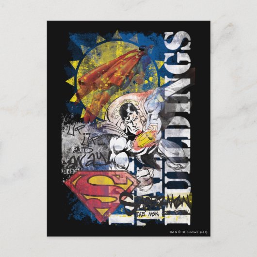 Superman 77 briefkaart (Voorkant)