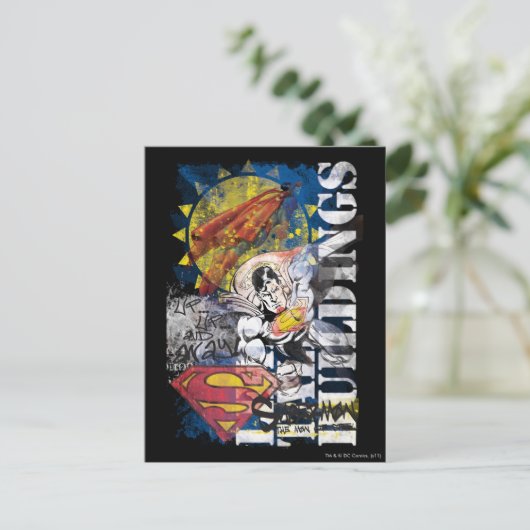 Superman 77 briefkaart (Staand voorkant)