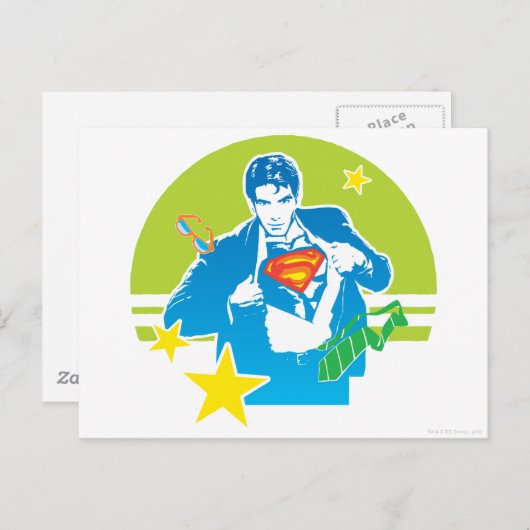 Superman 80-stijl briefkaart (Voorkant / Achterkant)