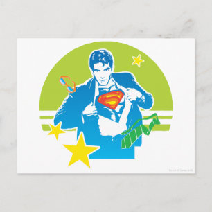Superman 80-stijl briefkaart