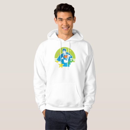 Superman 80-stijl hoodie (Voorkant volledig)