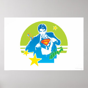 Superman 80-stijl poster