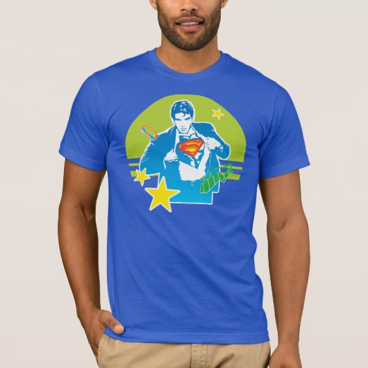 Superman 80-stijl t-shirt (Voorkant)
