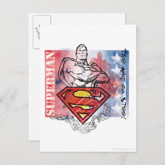 Superman 81 briefkaart (Voorkant / Achterkant)