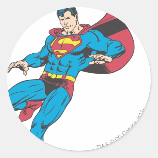 Superman 85 ronde sticker (Voorkant)