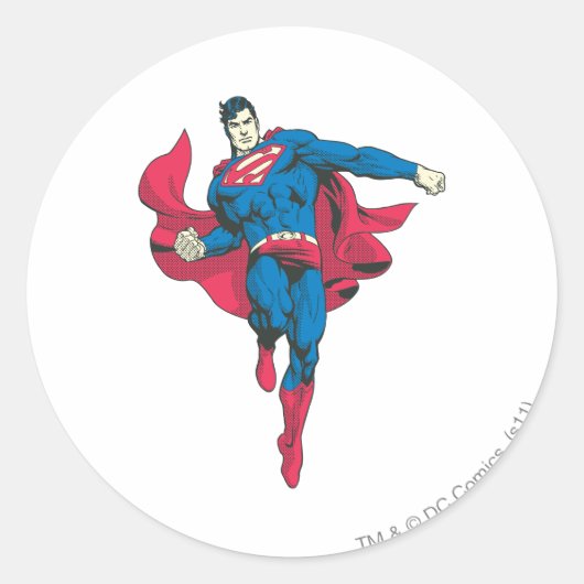 Superman 89 ronde sticker (Voorkant)