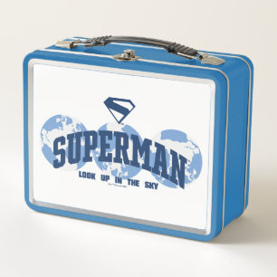 Superman aan de overkant van het Wereldbol