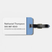 Superman aan de overkant van het Wereldbol Bagagelabel (Achterkant horizontaal)