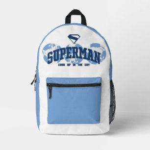 Superman aan de overkant van het Wereldbol Bedrukte Rugzak
