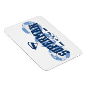 Superman aan de overkant van het Wereldbol Magneet (Rechterzijde)