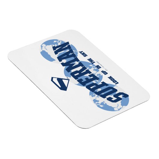 Superman aan de overkant van het Wereldbol Magneet (Rechterzijde)