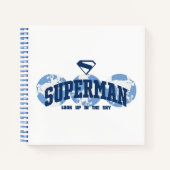 Superman aan de overkant van het Wereldbol Notitieboek (Voorkant)
