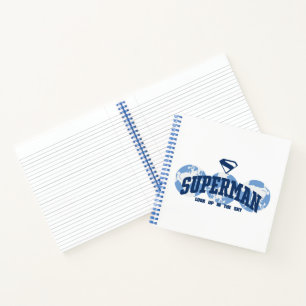 Superman aan de overkant van het Wereldbol Notitieboek