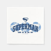 Superman aan de overkant van het Wereldbol Servet (Voorkant)