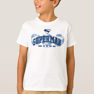 Superman aan de overkant van het Wereldbol T-shirt