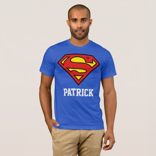 Superman | Aangepaste naam T-shirt (Voorkant volledig)