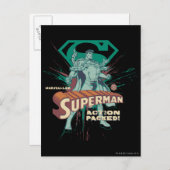 Superman-actie ingepakt briefkaart (Voorkant / Achterkant)