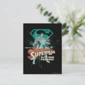 Superman-actie ingepakt briefkaart (Staand voorkant)