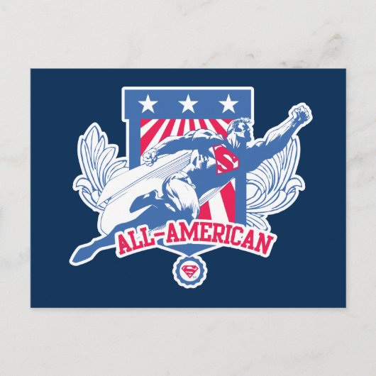 Superman All-American Briefkaart (Voorkant)