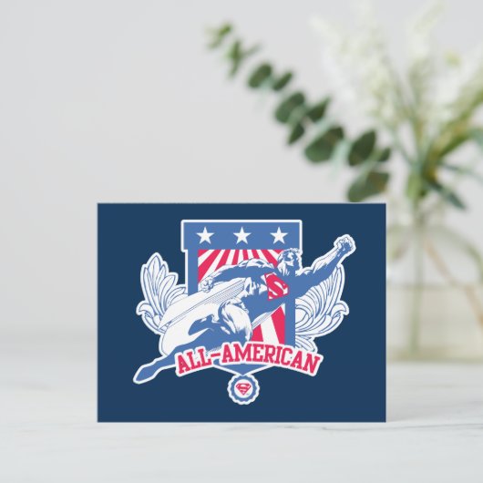 Superman All-American Briefkaart (Staand voorkant)