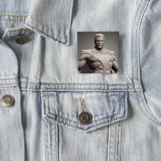 Superman Alternate Vierkante Button 5,1 Cm (In situ)