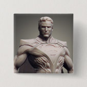 Superman Alternate Vierkante Button 5,1 Cm (Voorkant)