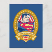 Superman American Hero Briefkaart (Voorkant)