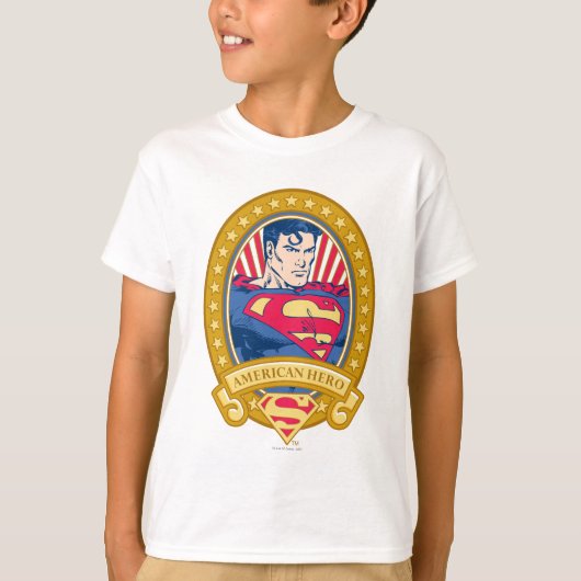 Superman American Hero T-shirt (Voorkant)