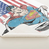 Superman & Amerikaanse vlag Sherpa Deken (3/4)