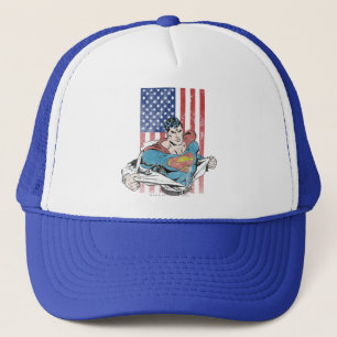 Superman & Amerikaanse vlag Trucker Pet