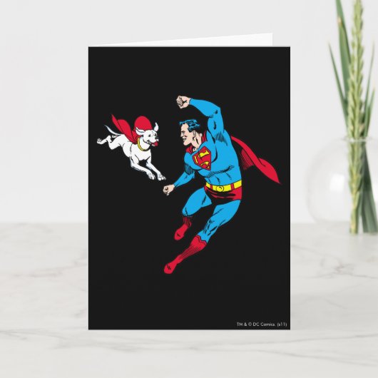 Superman and Krypto 2 Kaart (Voorkant)