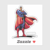 Superman Arms Crossed Sticker (Vel)
