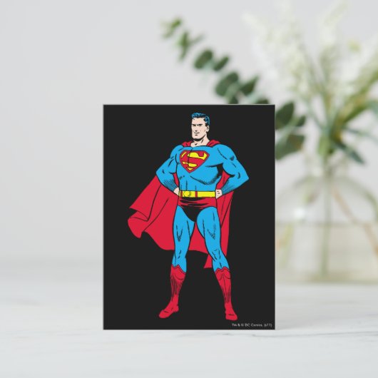 Superman Arms Folded Briefkaart (Staand voorkant)