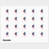 Superman Arms Folded Ronde Sticker (Vel)