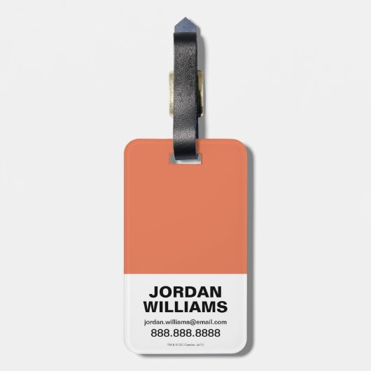 Superman, Batman en Wonder Woman Trinity Bagagelabel (Achterkant verticaal)