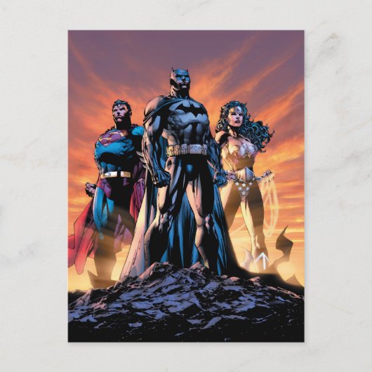 Superman, Batman en Wonder Woman Trinity Briefkaart (Voorkant)