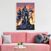 Superman, Batman en Wonder Woman Trinity Canvas Afdruk (Insitu (Woonkamer))
