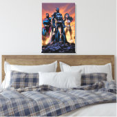 Superman, Batman en Wonder Woman Trinity Canvas Afdruk (Insitu (Slaapkamer))