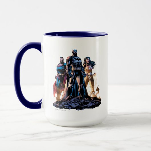 Superman, Batman en Wonder Woman Trinity Mok (Links)