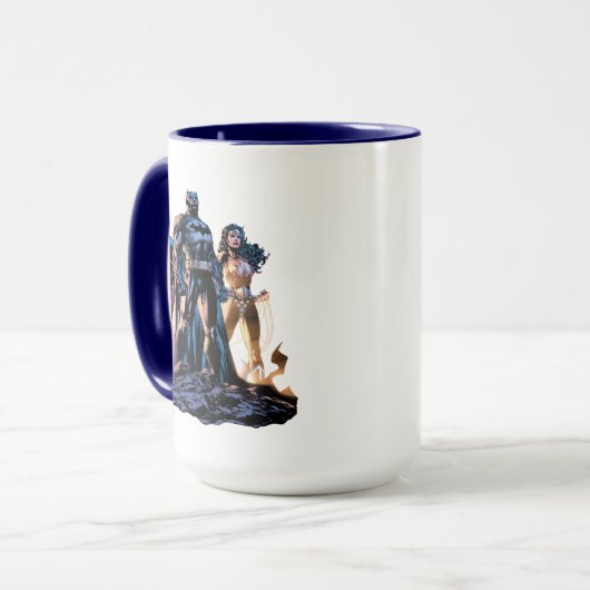 Superman, Batman en Wonder Woman Trinity Mok (Voorkant links)