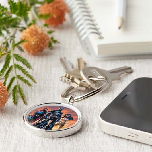 Superman, Batman en Wonder Woman Trinity Sleutelhanger (Zijkant)