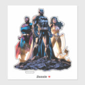 Superman, Batman en Wonder Woman Trinity Sticker (Vel)